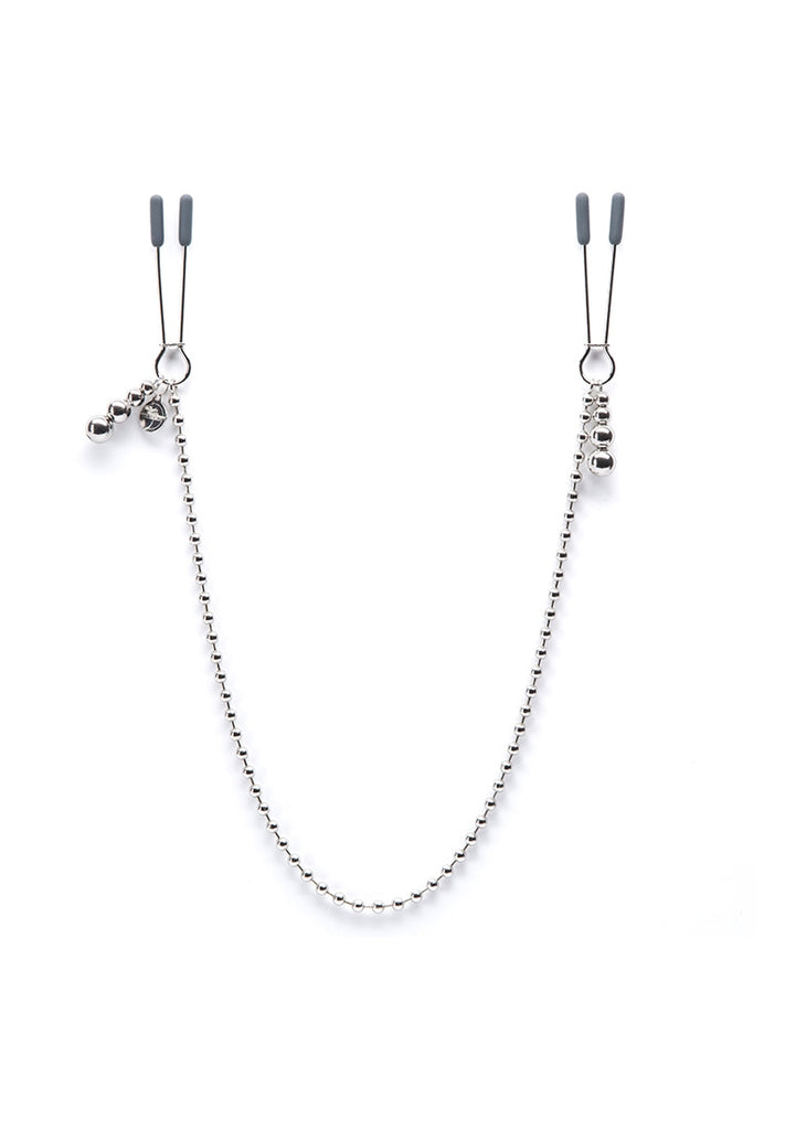 At My Mercy Chained Nipple Clamps - Silver