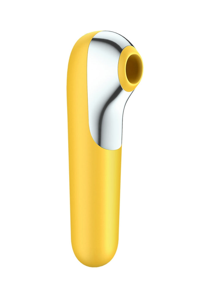 Dual Love Air Pulse Vibrator - Yellow