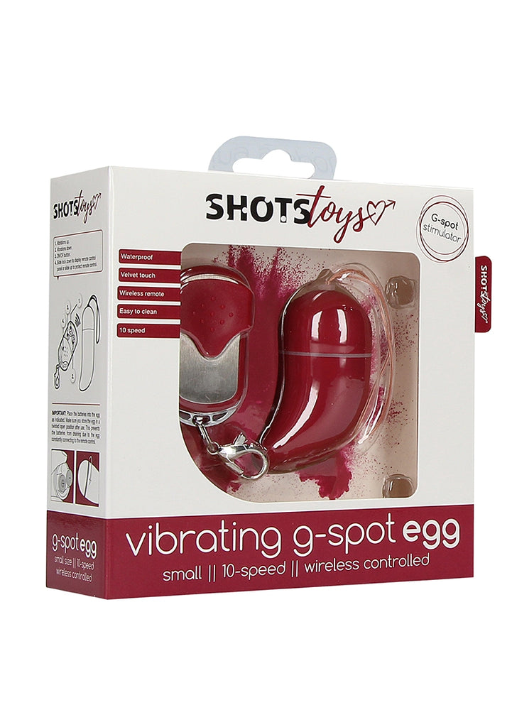 Wireless Vibrating G-Spot Egg - Small - Red