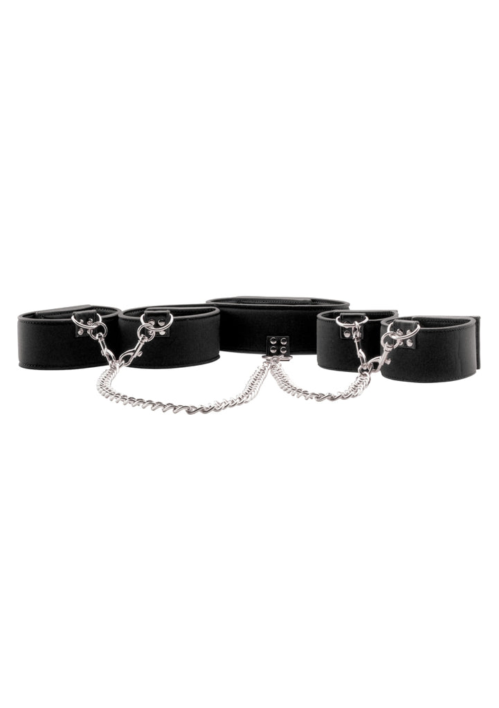 Reversible Collar / Wrist / Ankle Cuffs - Black