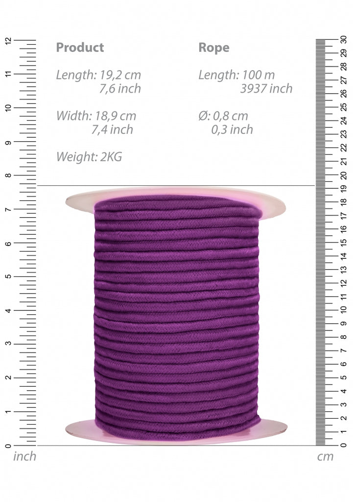 Ouch - Bondage Rope - 100 Meters - Purple