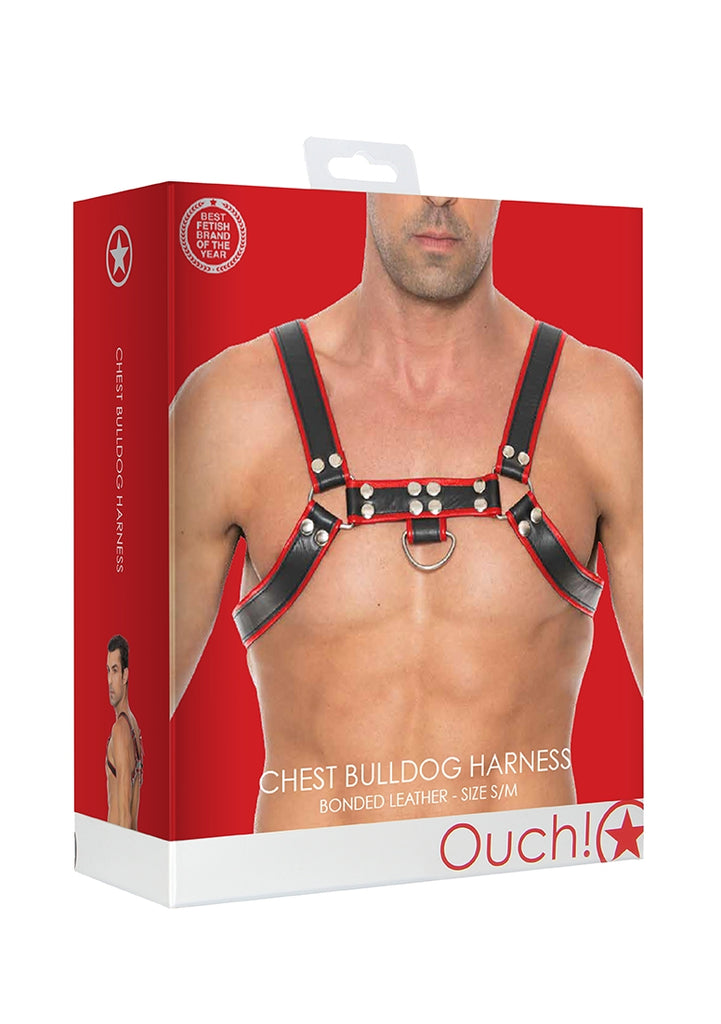 Chest Bulldog Harness - S/M - Red