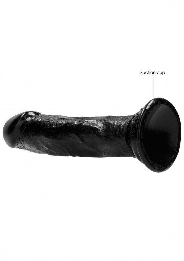 Realistic Cock - 8" - Black