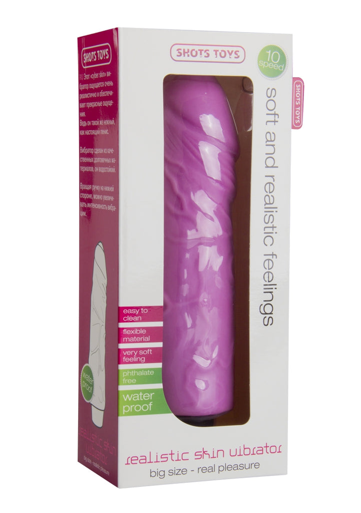 Realistic Skin Vibrator - Big - Pink