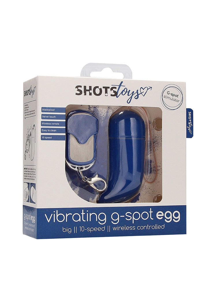 Wireless Vibrating G-Spot Egg - Big - Blue