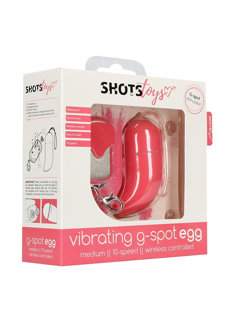 Wireless Vibrating G-Spot Egg - Medium - Pink