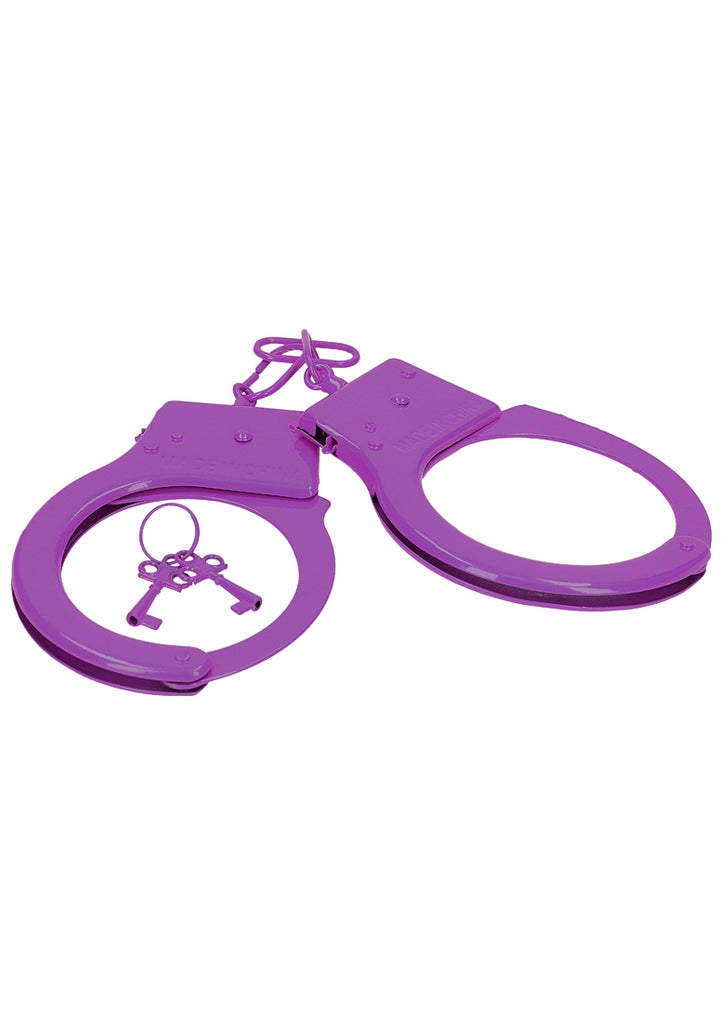 Metal Handcuffs - Purple
