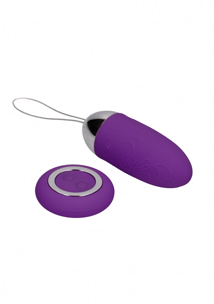 Luca - Rechargeable Remote Control Vibrating Egg - Purple