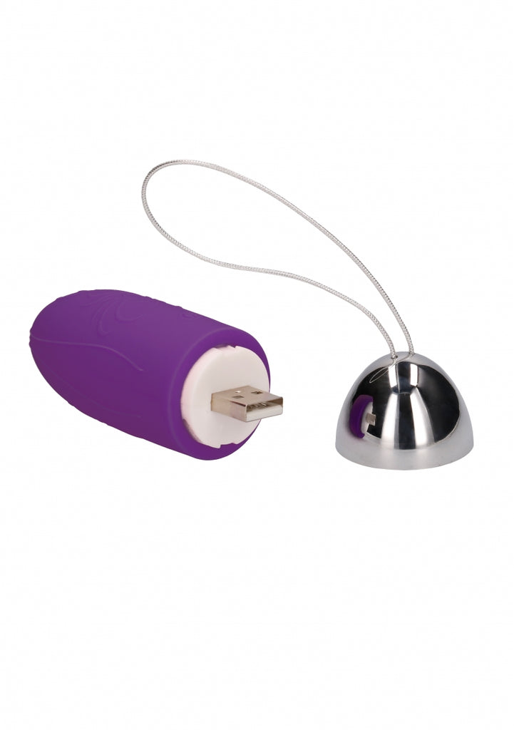 Luca - Rechargeable Remote Control Vibrating Egg - Purple
